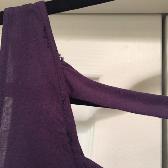 Double Zero Purple Sundress w/Partially Open Back - Picture 3 of 5